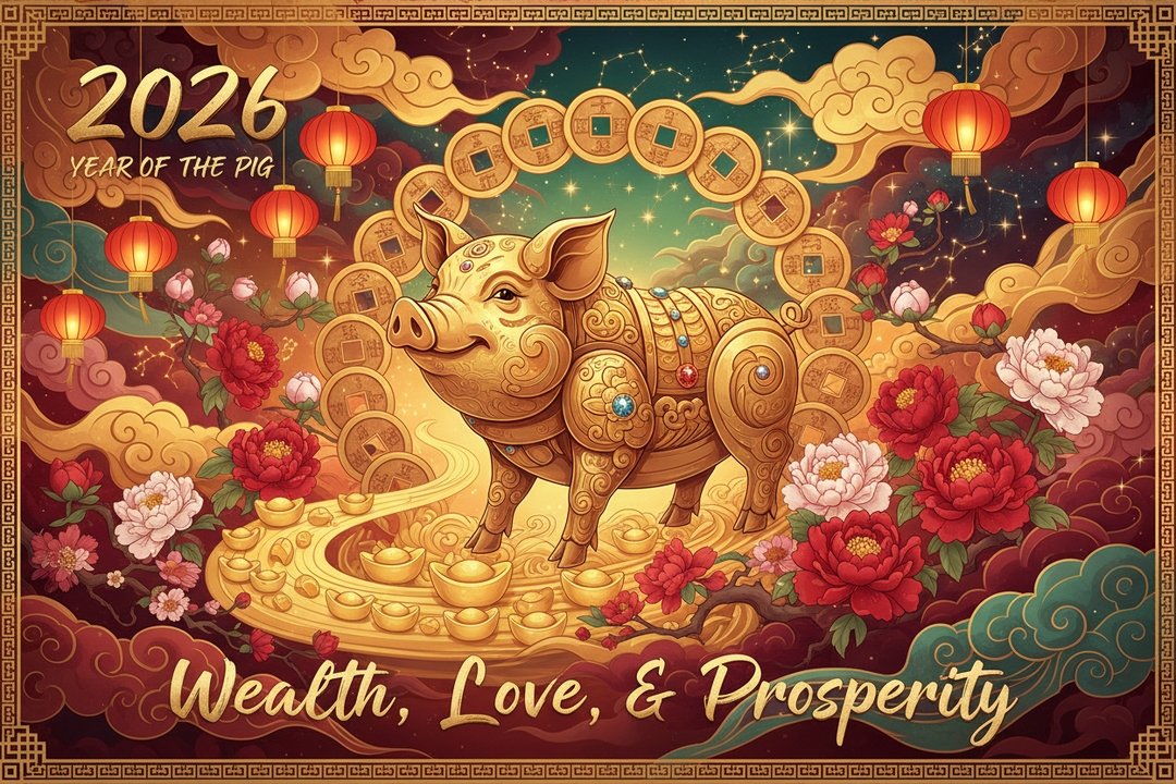 2026 Year of the Pig Horoscope: Wealth, Love & Complete Feng Shui Guide