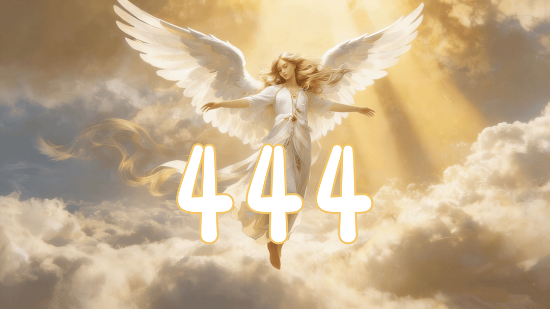 ngel number 444 meaning on a digital clock representing spiritual protection and stability.