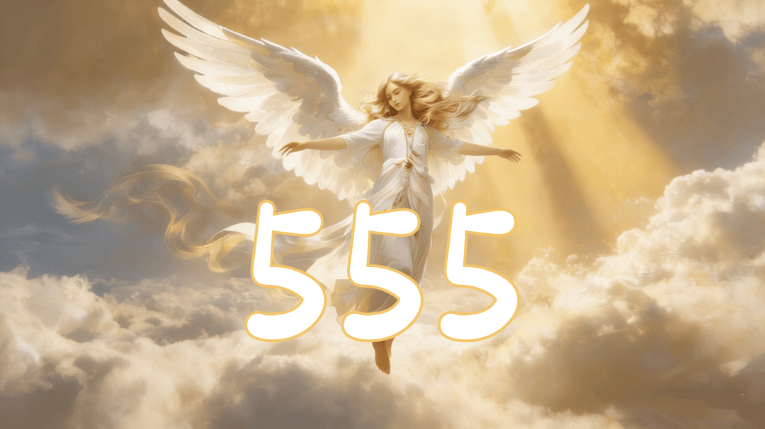 Angel number 555 on a digital clock symbolizing spiritual awakening and major life changes.