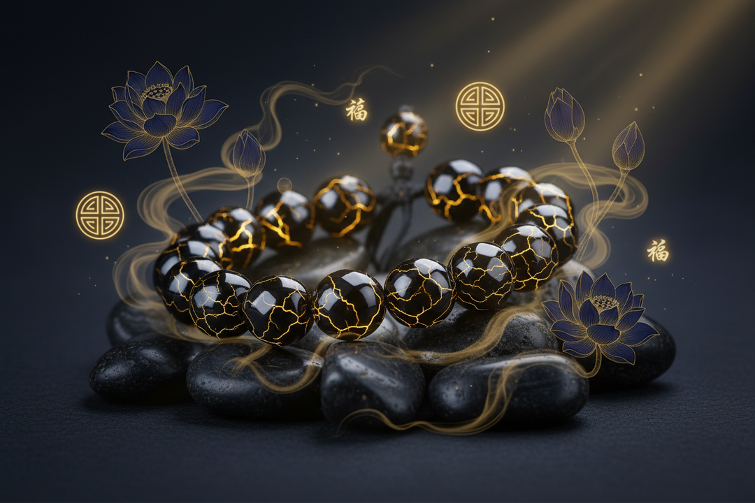 Ancient Eastern Wisdom: Feng Shui Obsidian Spiritual Jewelry