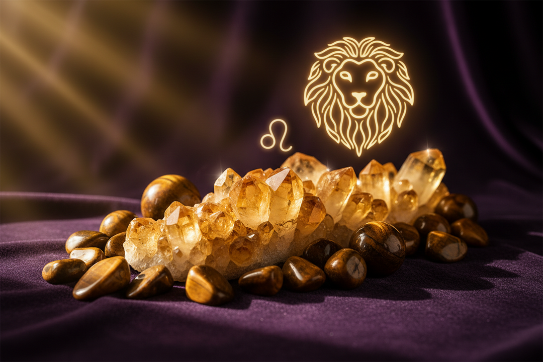 The Ultimate Leo Zodiac Crystal Guide: Best Stones for Burnout, Protection & Royal Wealth