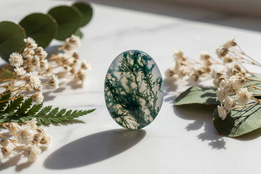 The Ultimate Guide to Moss Agate: Meaning, Properties, Benefits, Rings & Buying Guide