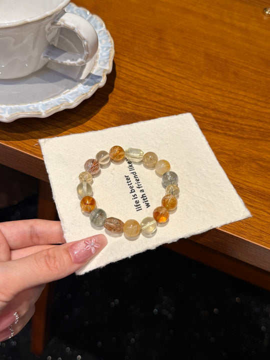 "The Wealth Trio" Multigem Feng Shui Bracelet – Career Momentum & Abundance