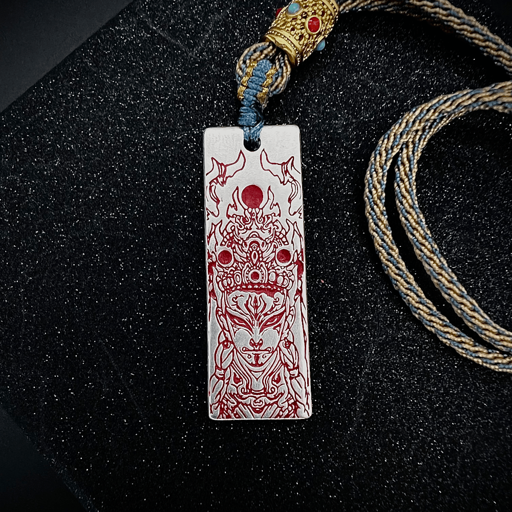 White Crane Guardian | Handcrafted 999 Fine Silver | Pendant