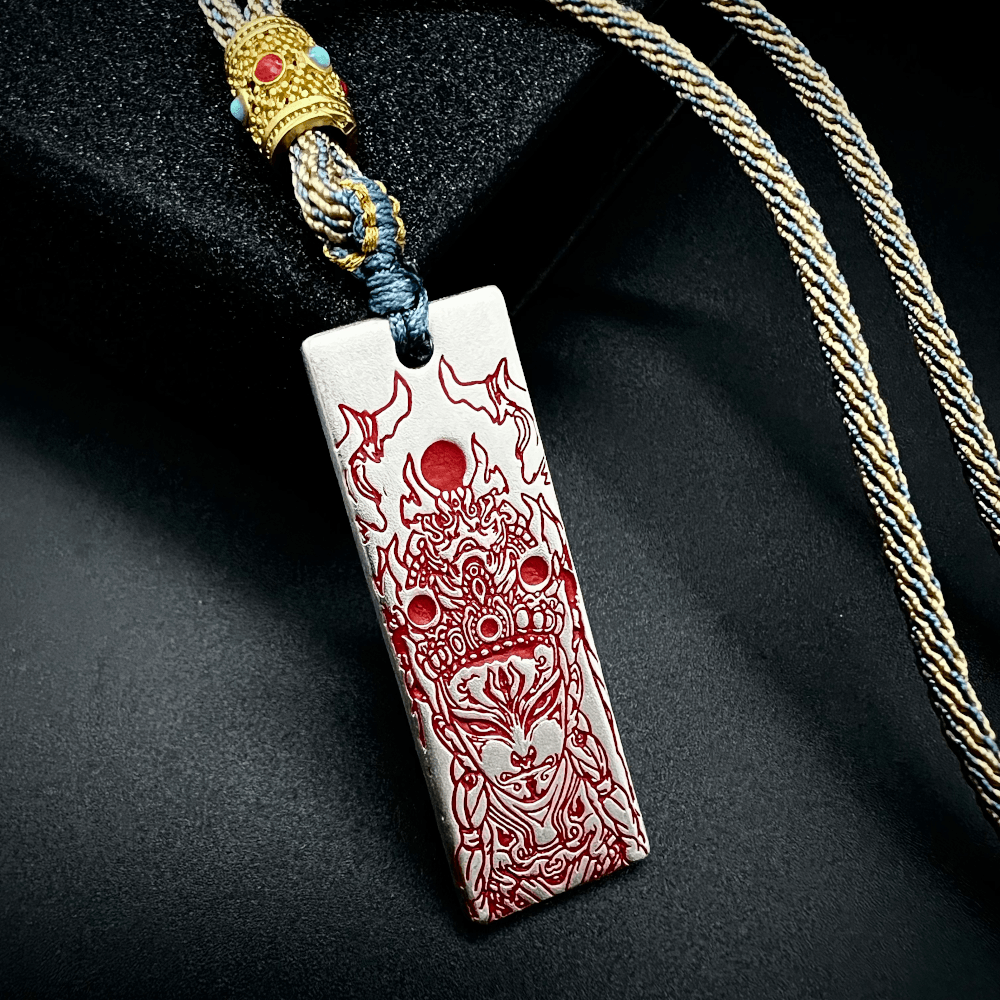 White Crane Guardian | Handcrafted 999 Fine Silver | Pendant
