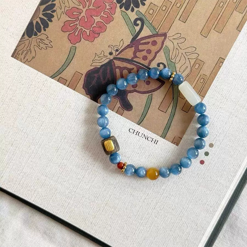 Blue Kyanite Bracelet – Soothe Burnout & Restore Calm