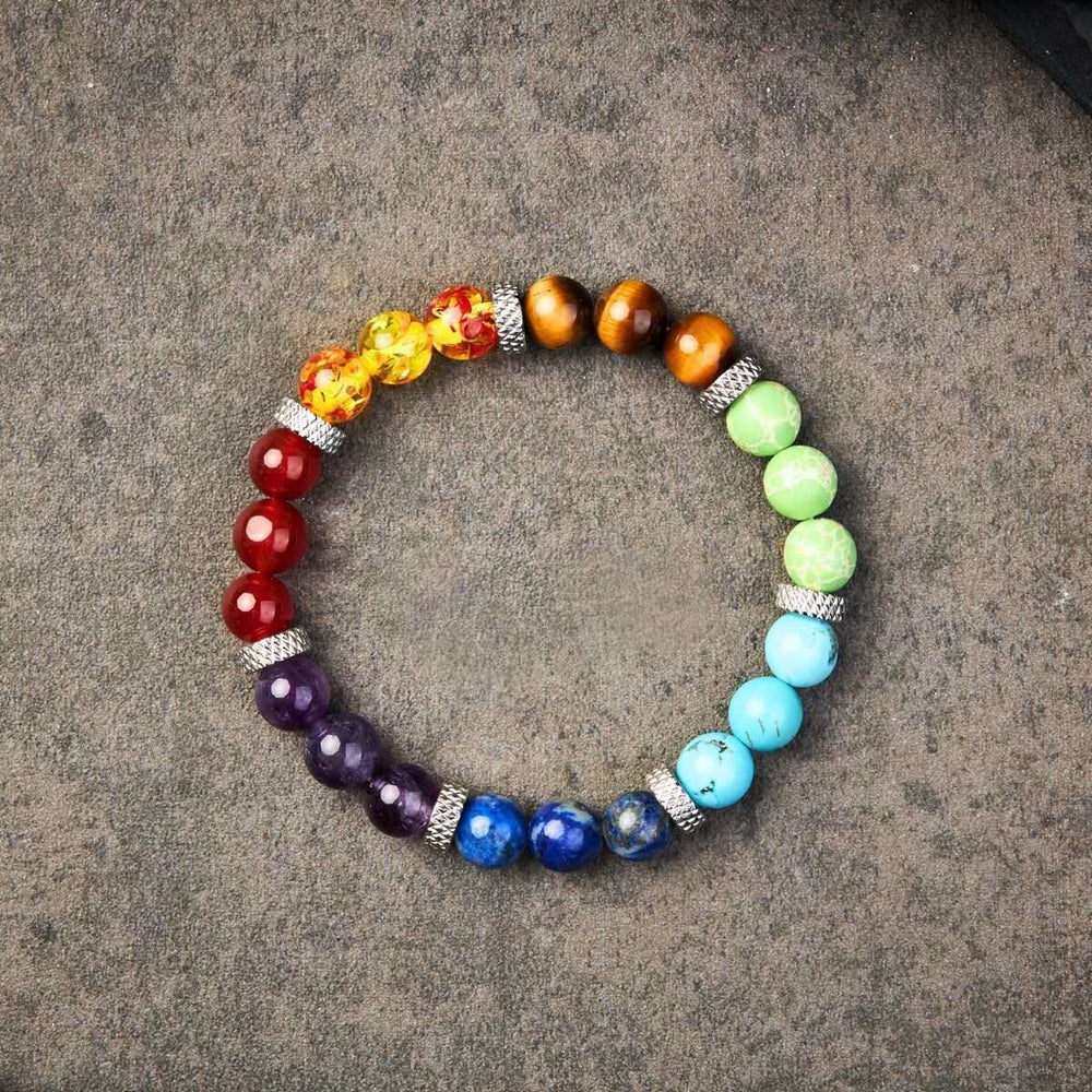 7 Chakra Stein Armband - Chakra Heilung