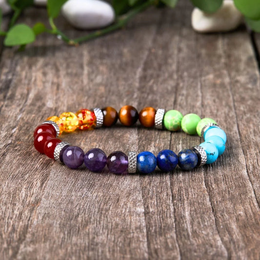 7 Chakra Stein Armband - Chakra Heilung