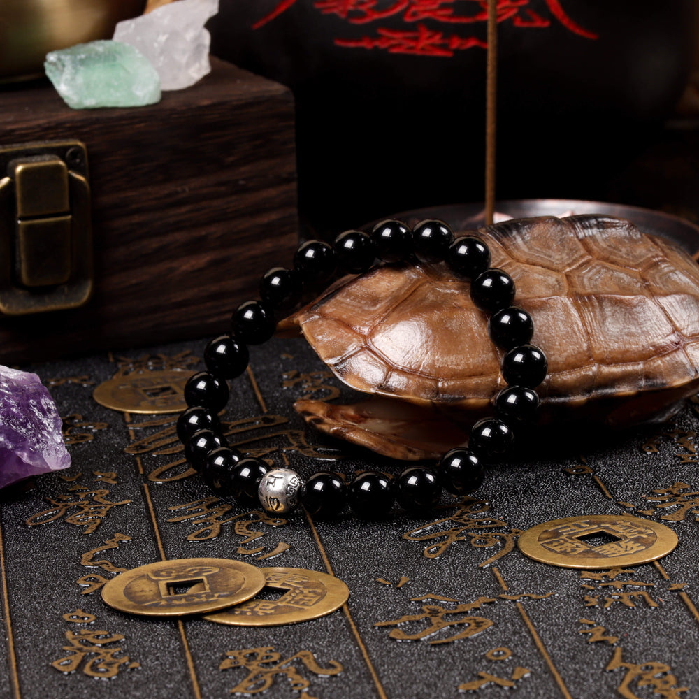 Foundational Balance Array – Natural Black Obsidian Balance Bracelet