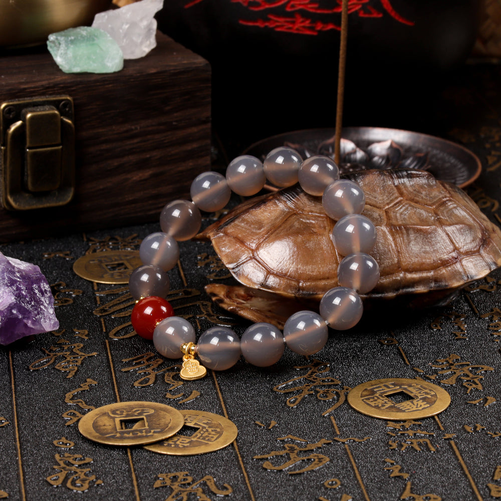 Confidence & Vitality Array – Natural Garnet & Red Agate Bracelet