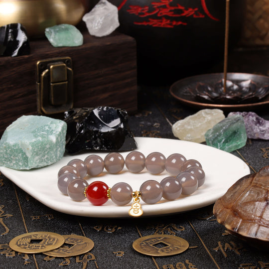 Confidence & Vitality Array – Natural Garnet & Red Agate Bracelet