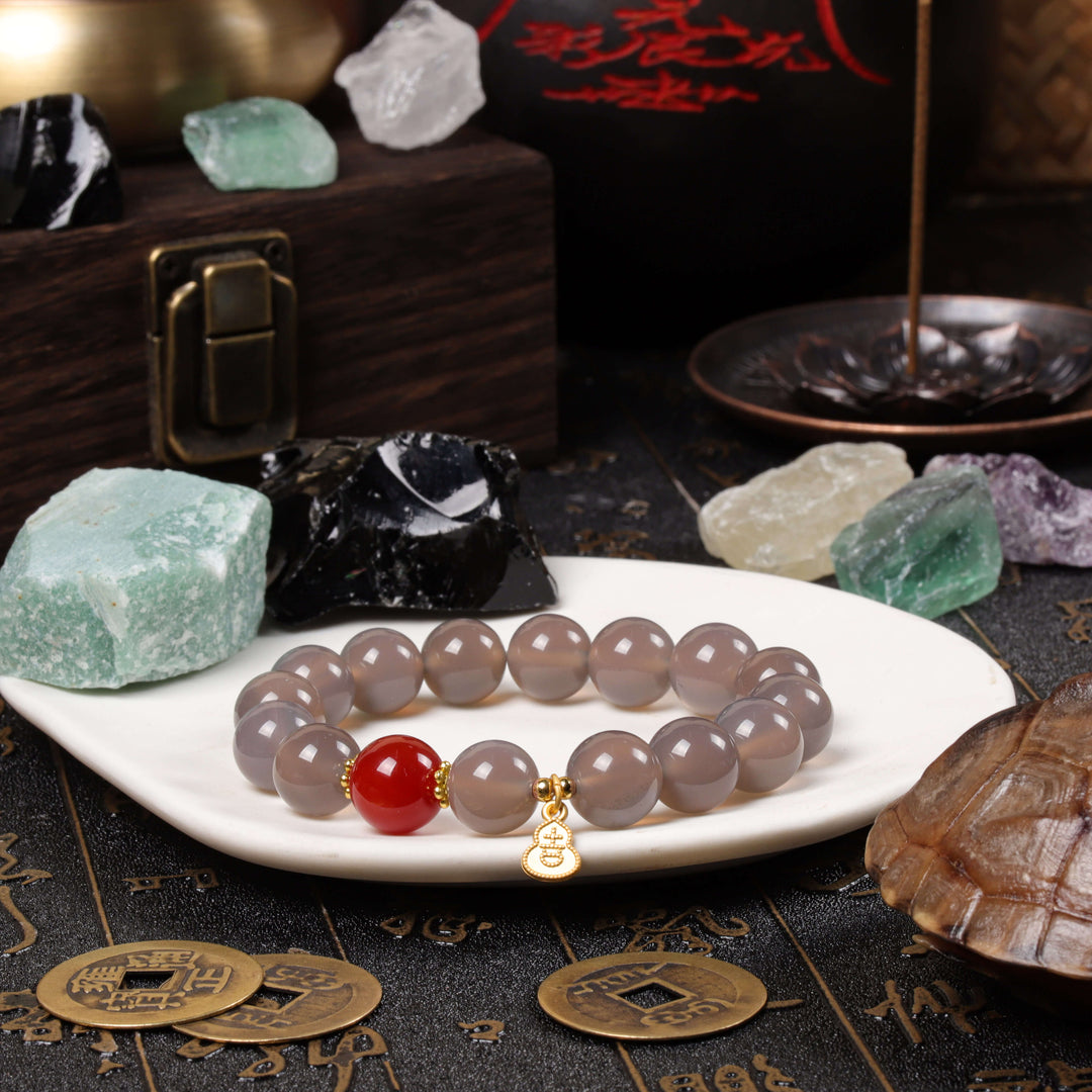 Confidence & Vitality Array – Natural Garnet & Red Agate Bracelet