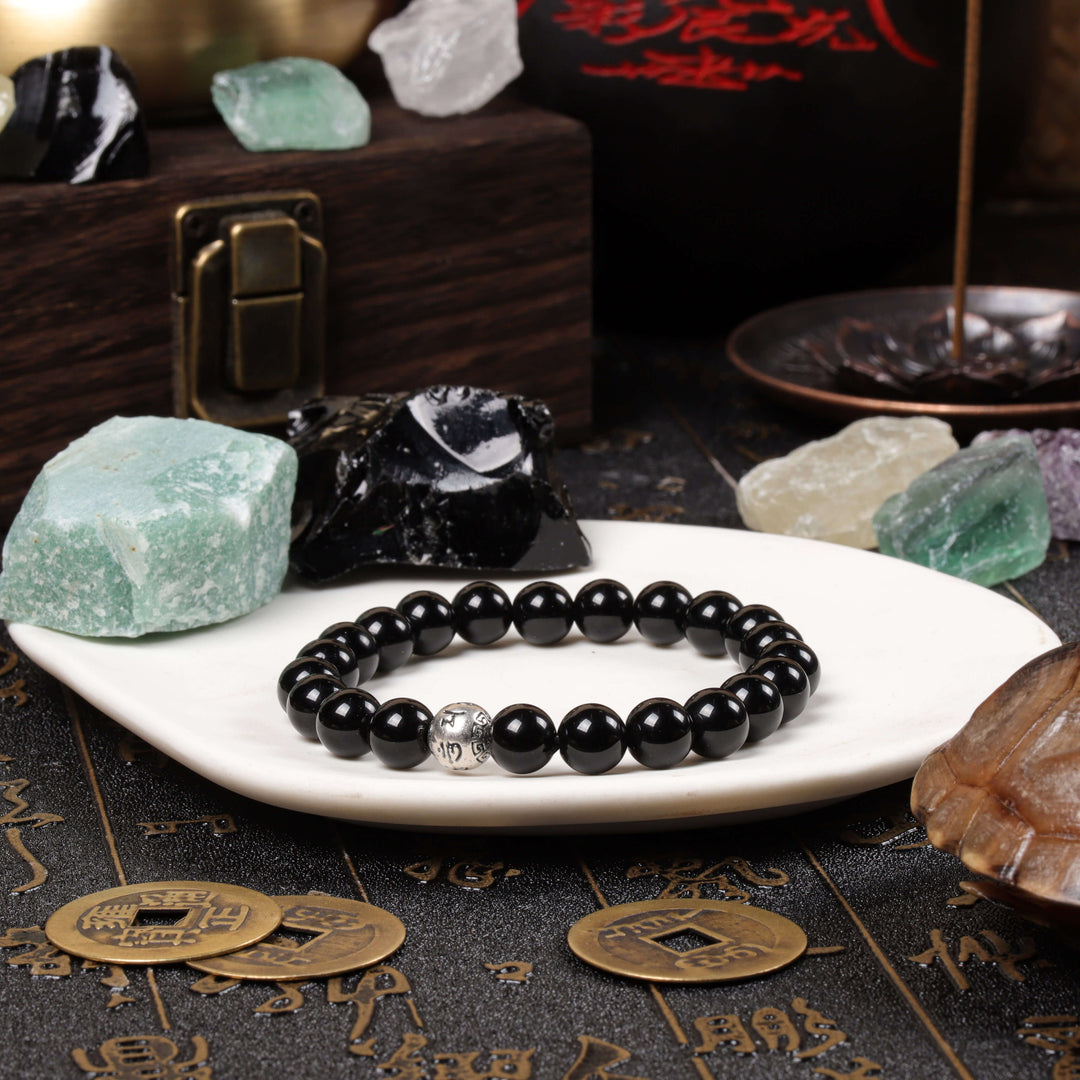 Foundational Balance Array – Natural Black Obsidian Balance Bracelet