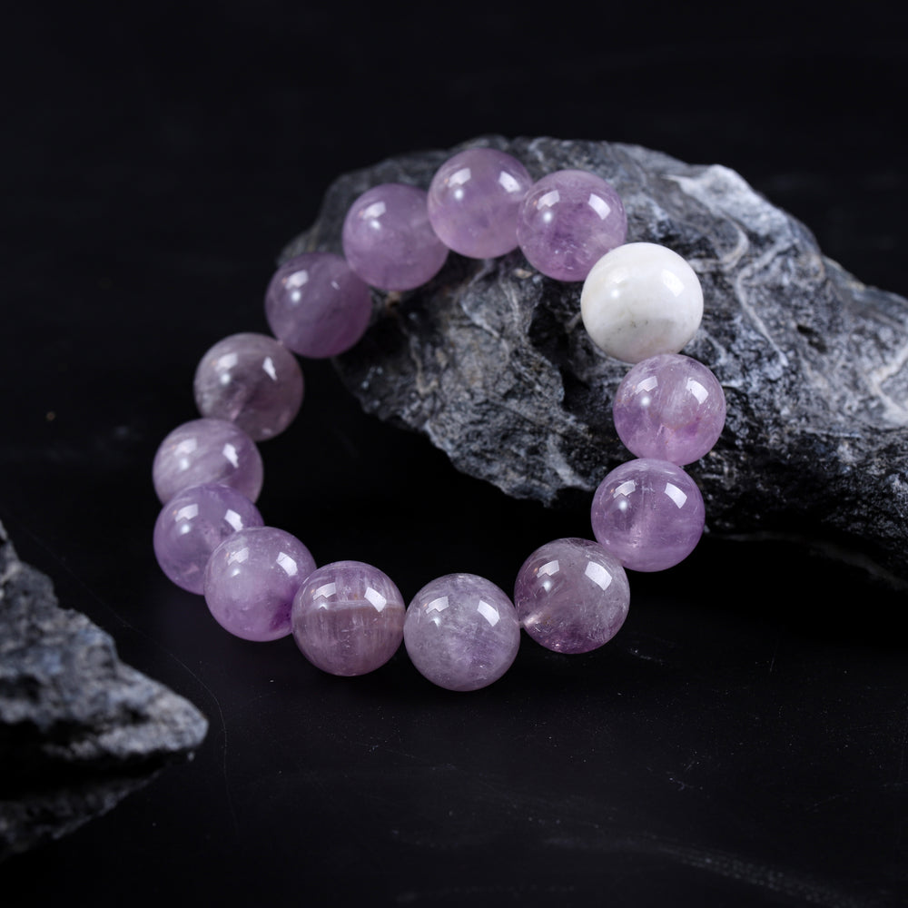 Lavender Amethyst & White Phantom Quartz 