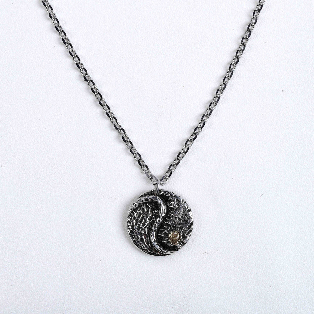Solid Brass Yin Yang Bagua Pendant | Harmony & Balance Anchor