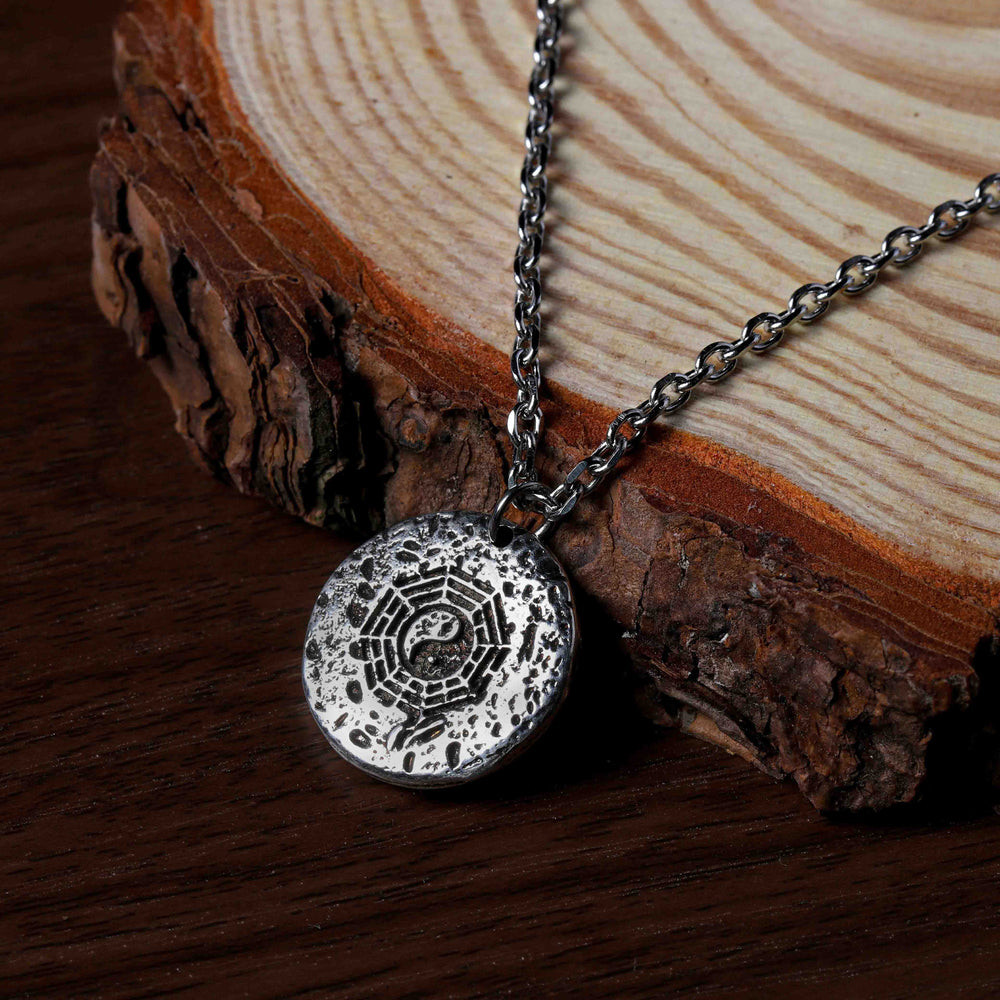 Solid Brass Yin Yang Bagua Pendant | Harmony & Balance Anchor