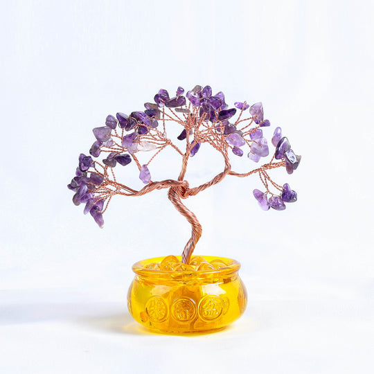 Natural Amethyst Money Tree | Strategic Wisdom & Executive Flow