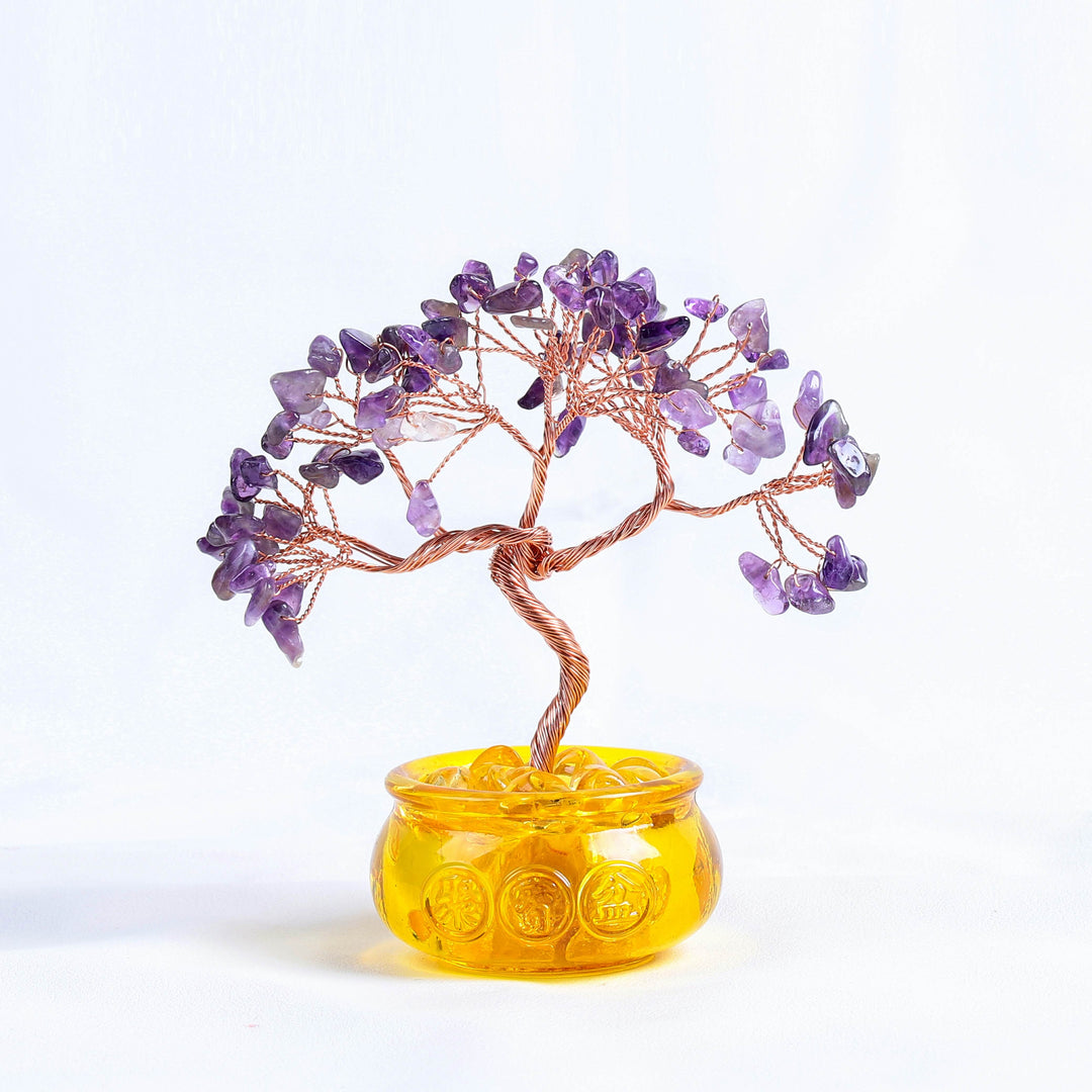 Natural Amethyst Money Tree | Strategic Wisdom & Executive Flow