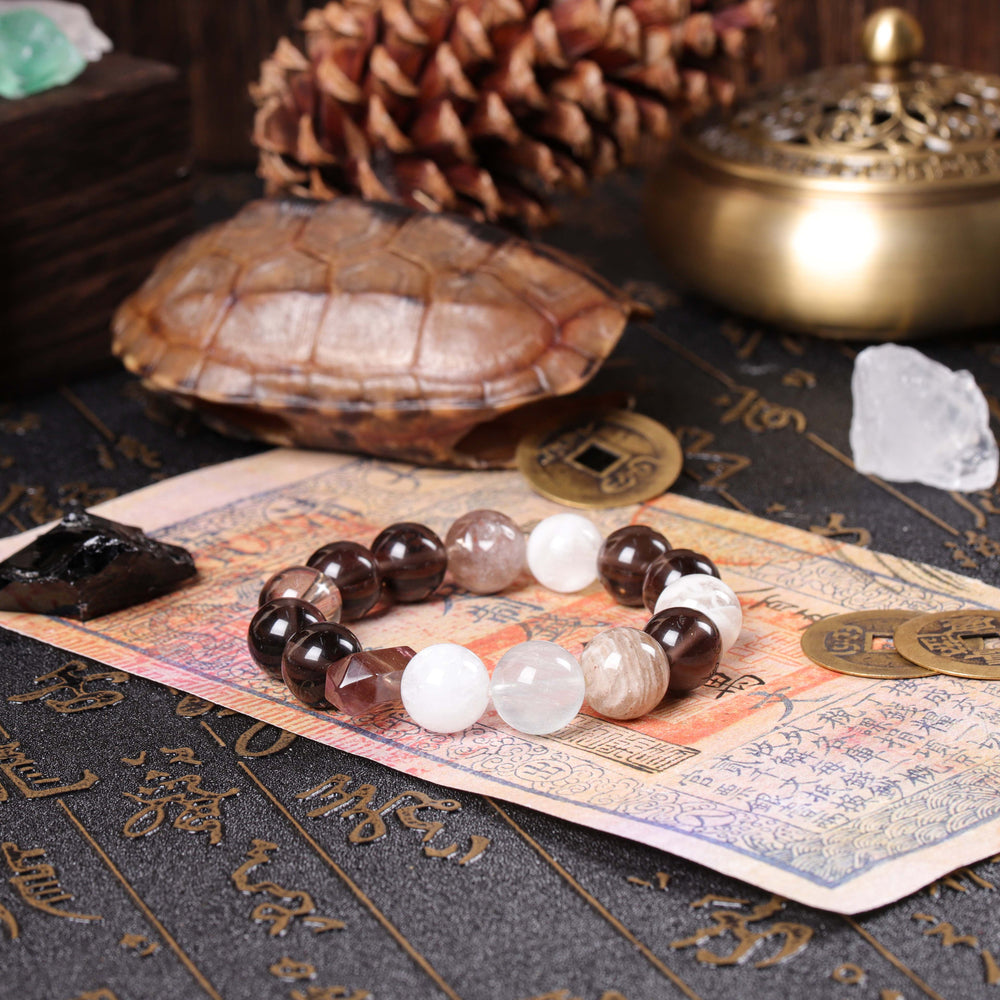 Natural Smoky Quartz & Phantom | Anchor for Strategic Career Growth | Spiritual Jewelry
