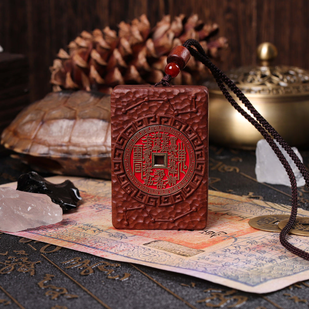 Natural Lightning-Struck Jujube Wood | Anchor for Unshakeable Resilience | Shan Gui Pendant
