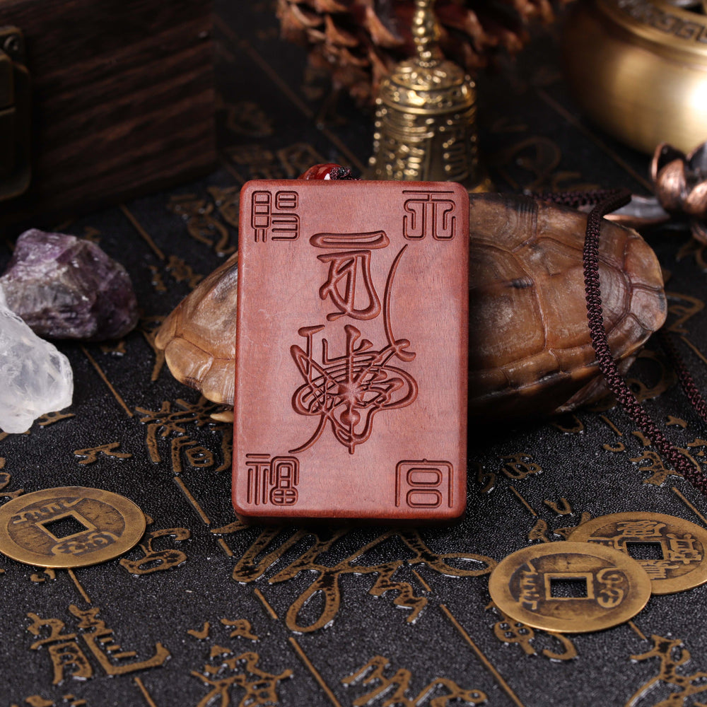 Natural Lightning-Struck Jujube Wood | Anchor for Unshakeable Resilience | Shan Gui Pendant