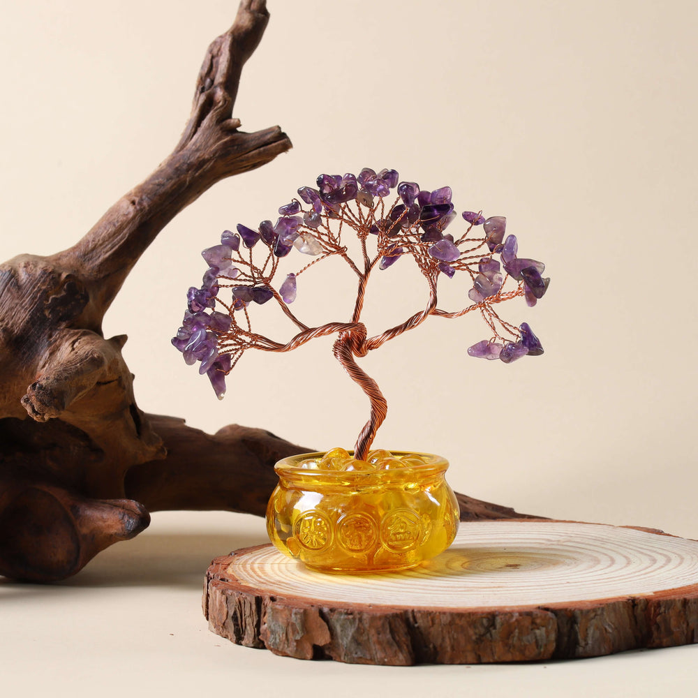 Natural Amethyst Money Tree | Strategic Wisdom & Executive Flow