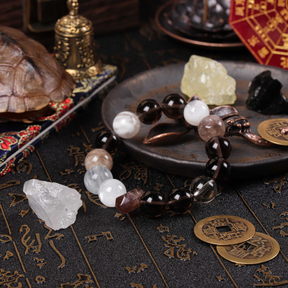 Natural Smoky Quartz & Phantom | Anchor for Strategic Career Growth | Spiritual Jewelry