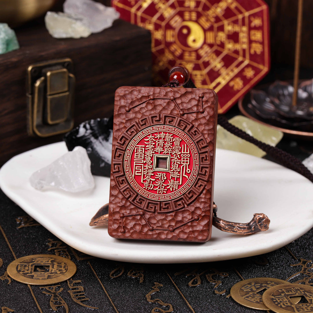 Natural Lightning-Struck Jujube Wood | Anchor for Unshakeable Resilience | Shan Gui Pendant