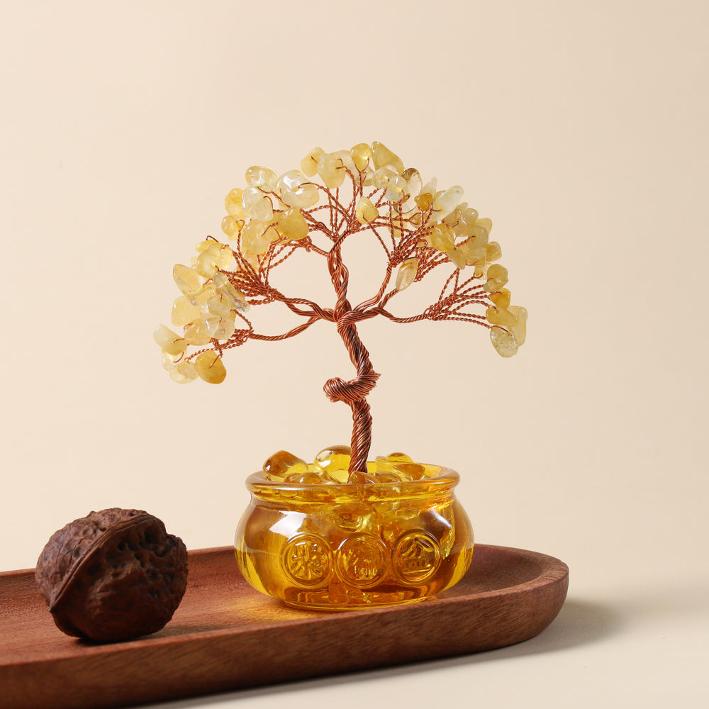 Natural Citrine Money Tree | Prosperity & Abundance Anchor