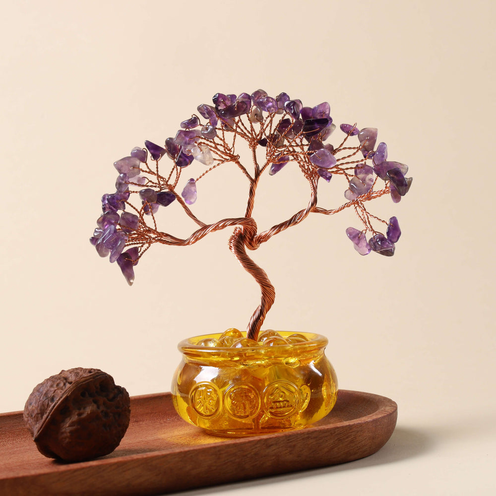 Natural Amethyst Money Tree | Strategic Wisdom & Executive Flow