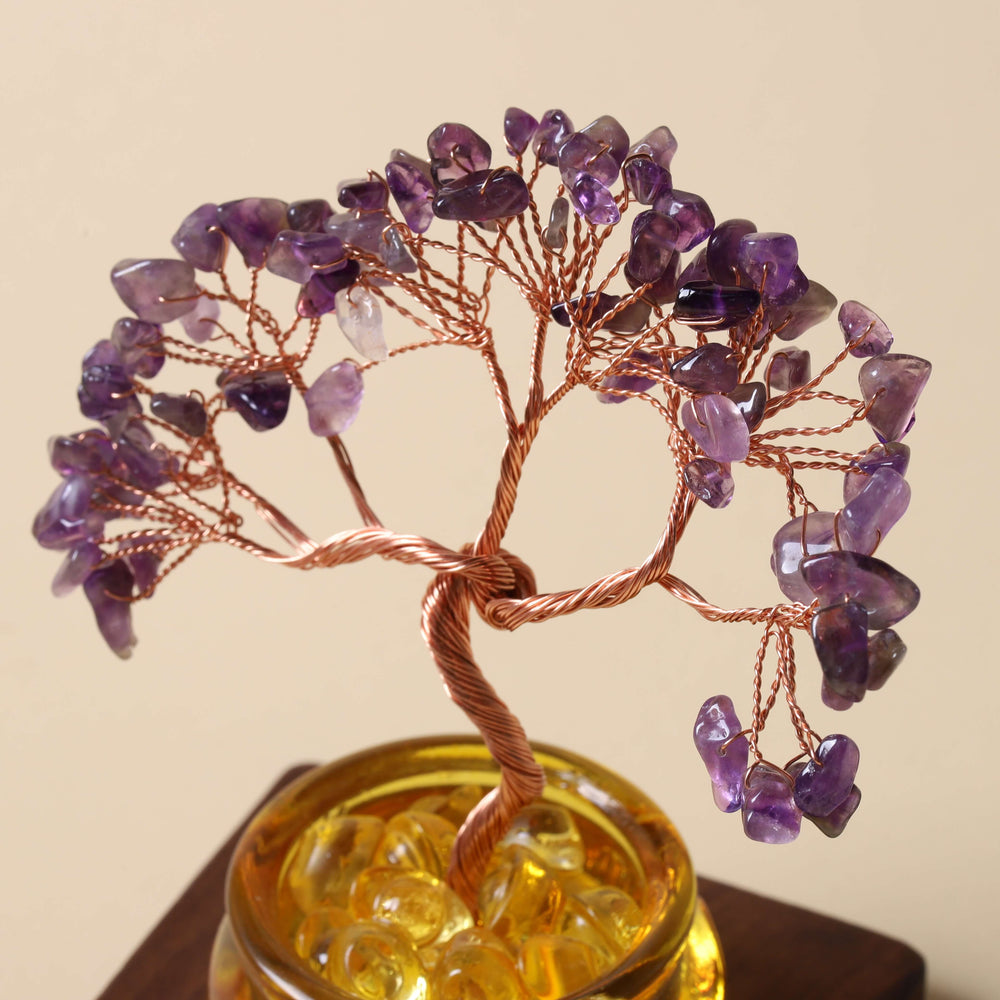 Natural Amethyst Money Tree | Strategic Wisdom & Executive Flow