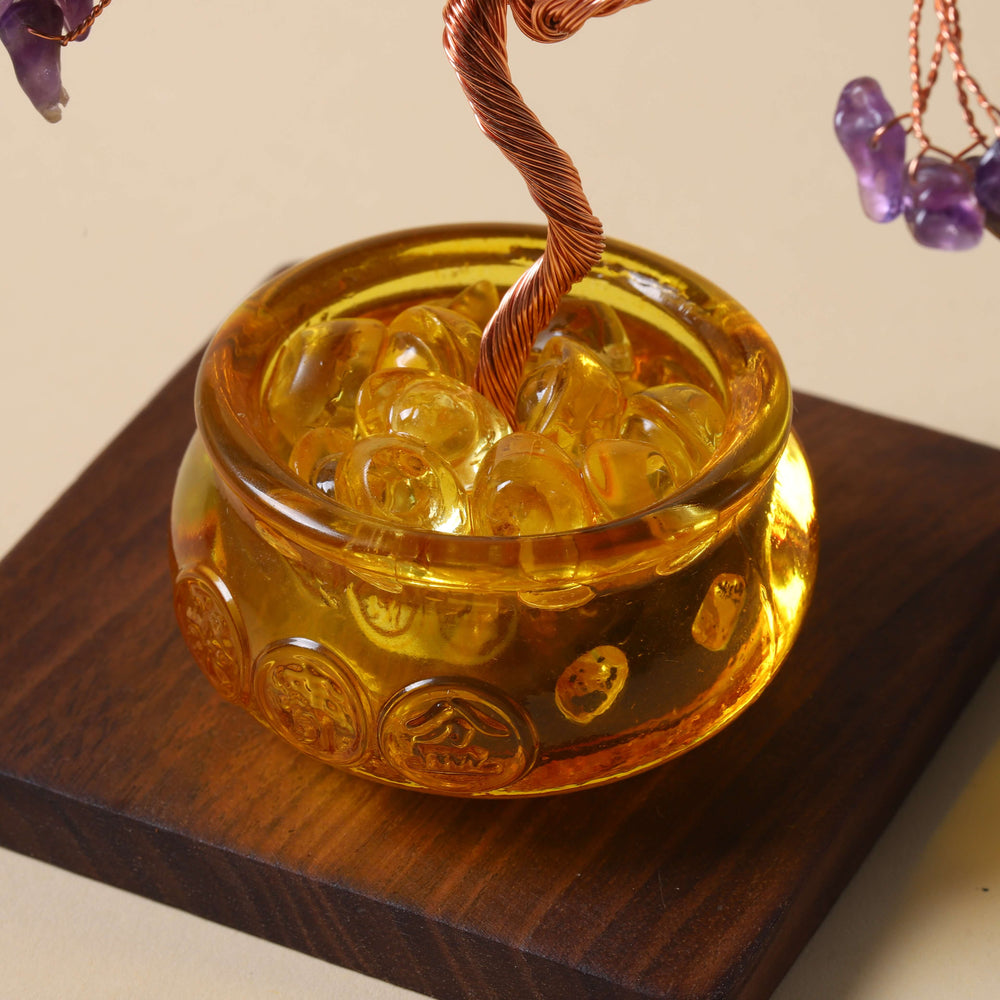 Natural Amethyst Money Tree | Strategic Wisdom & Executive Flow