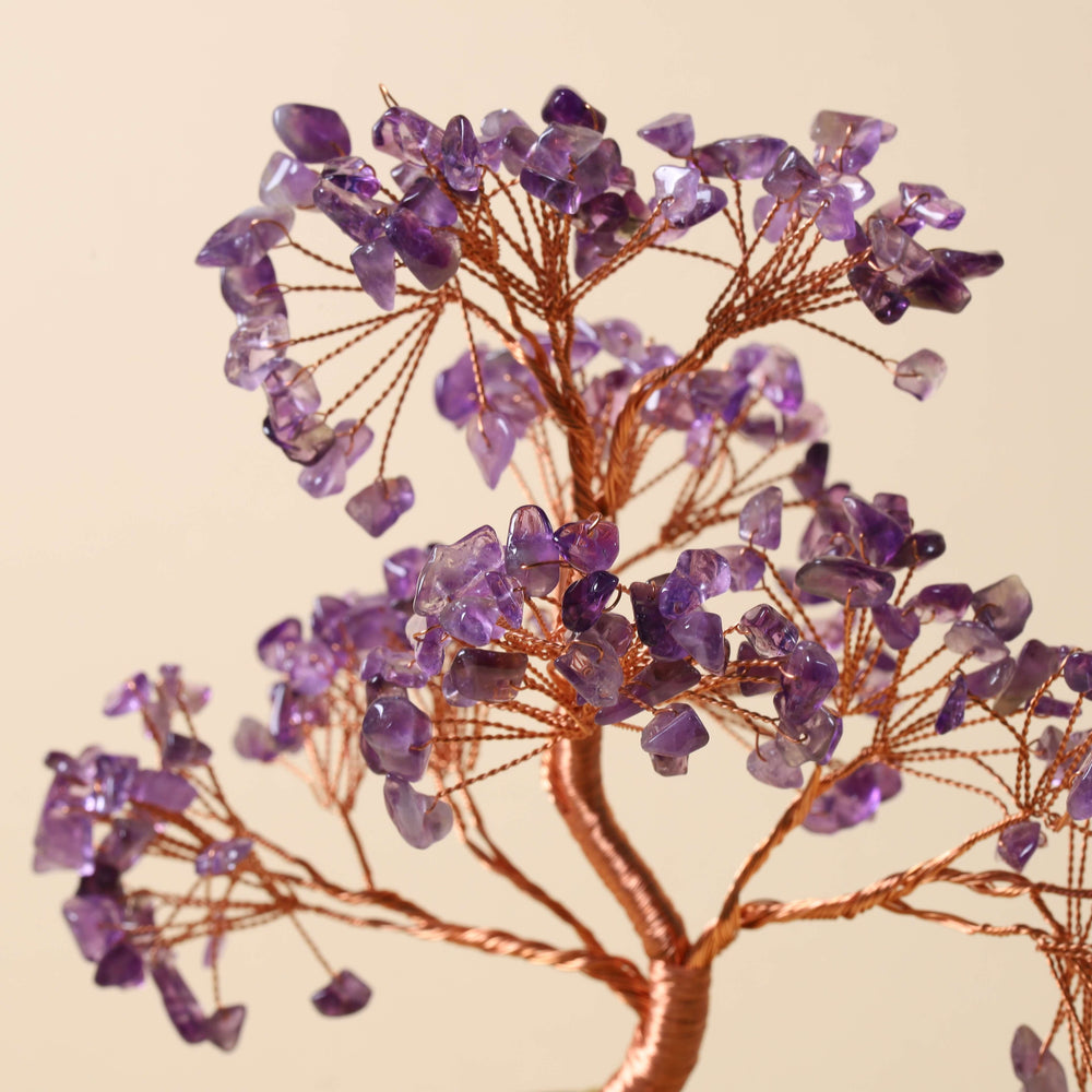 Natural Amethyst & Citrine Money Tree | Strategic Wisdom & Prosperity Anchor