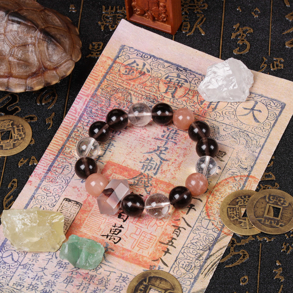 Celestial Vitality Array: 4-Stone Synergy | Creative Flow & Stress Shield