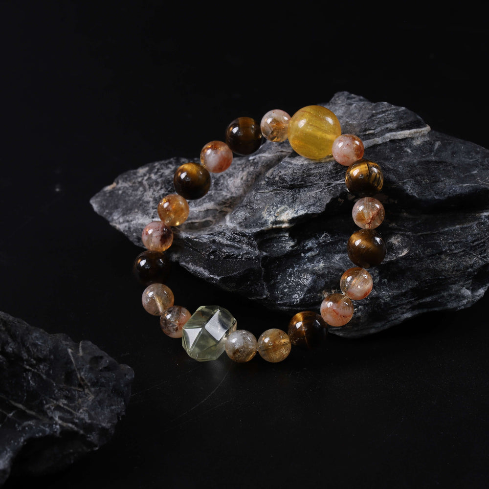 Golden Wealth Array – Citrine & Tiger’s Eye Abundance Bracelet