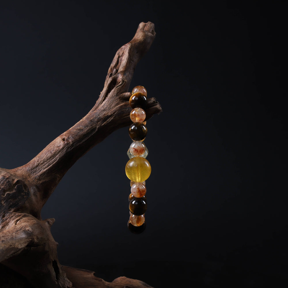 Golden Wealth Array – Citrine & Tiger’s Eye Abundance Bracelet