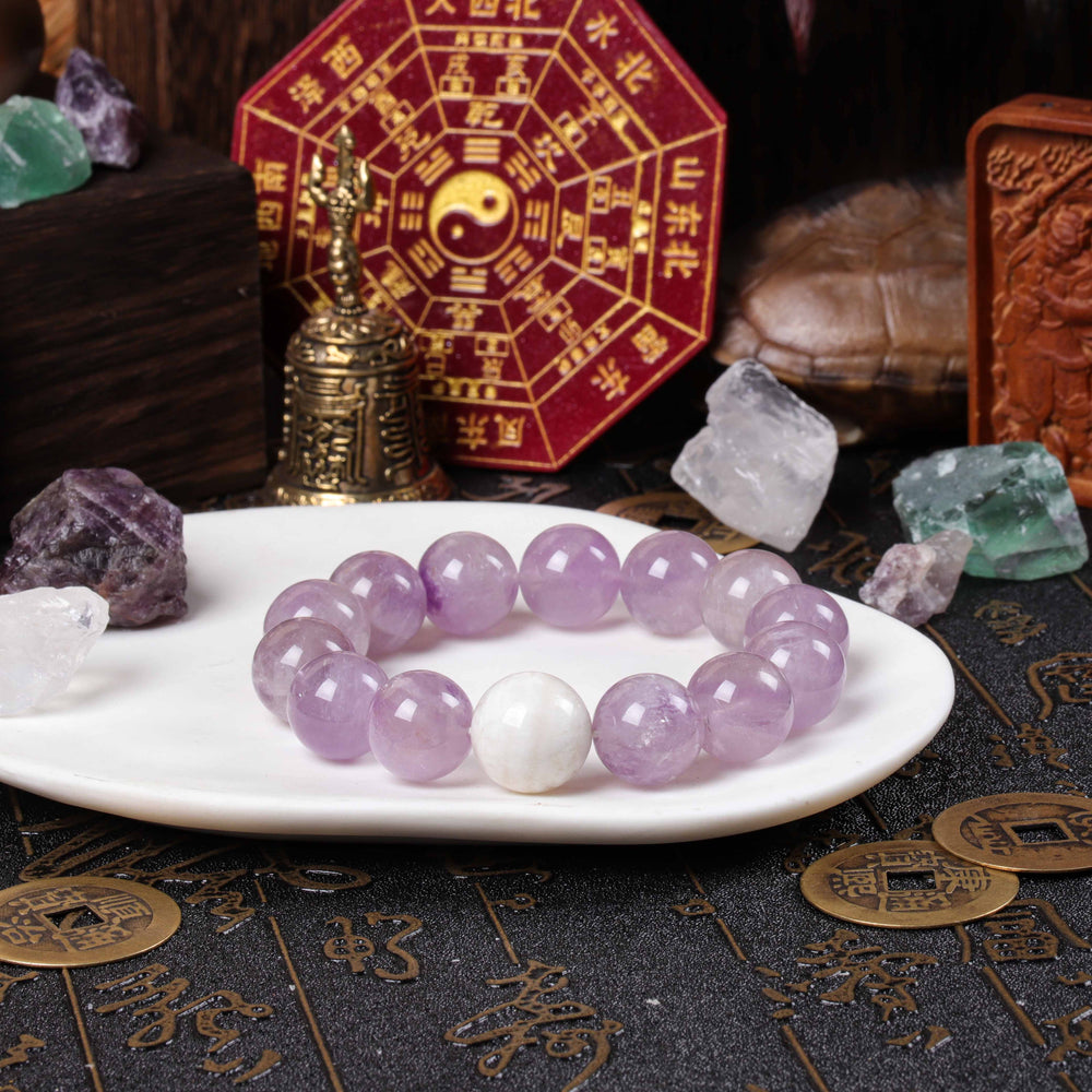 Lavender Amethyst & White Phantom Quartz 