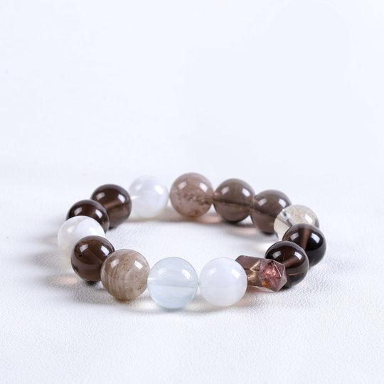 Natural Smoky Quartz & Phantom | Anchor for Strategic Career Growth | Spiritual Jewelry