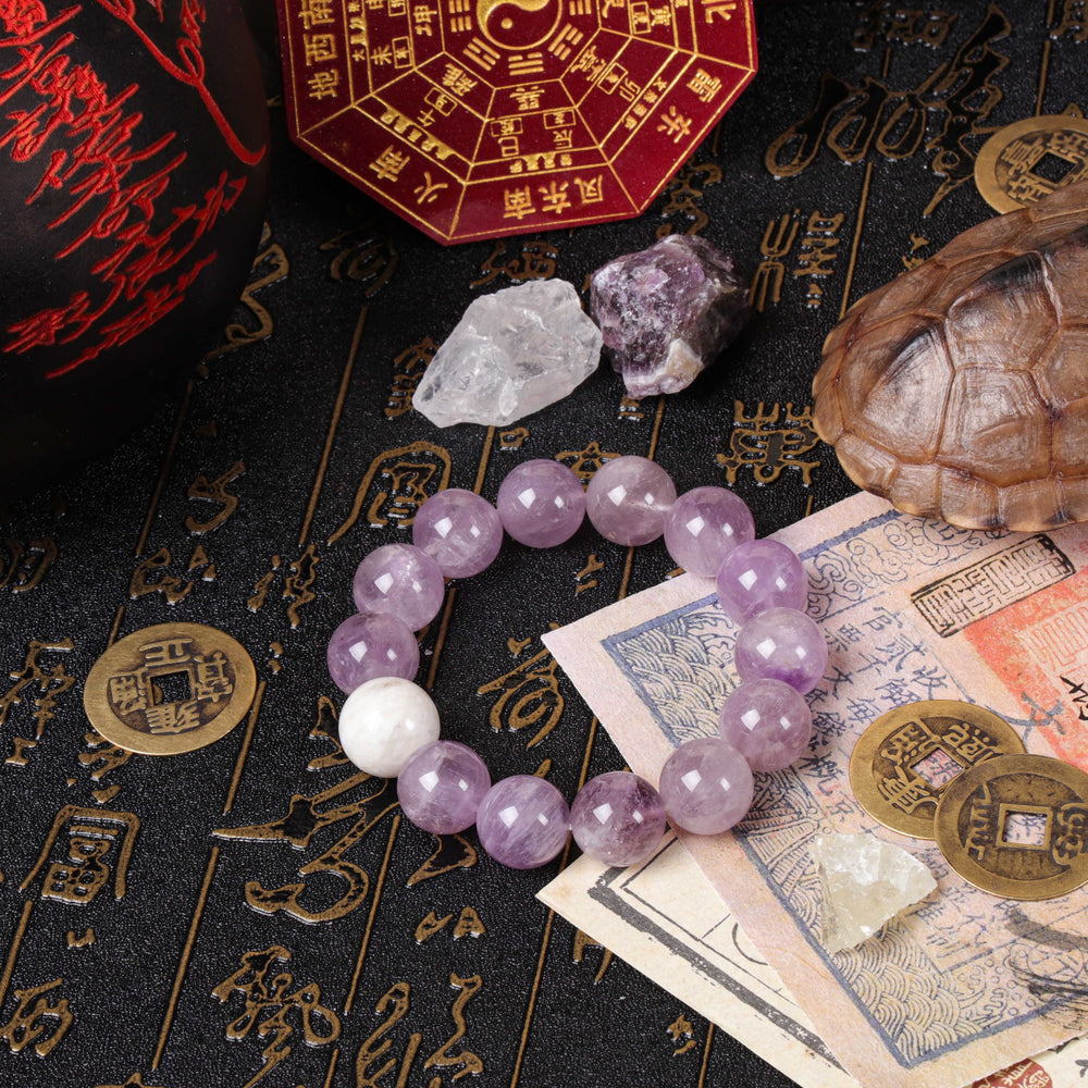 Lavender Amethyst & White Phantom Quartz 
