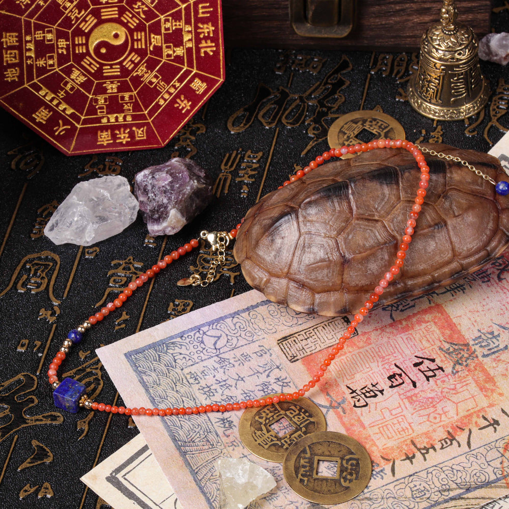 Clarity & Drive Array – Natural Southern Red Agate & Lapis Lazuli Bracelet