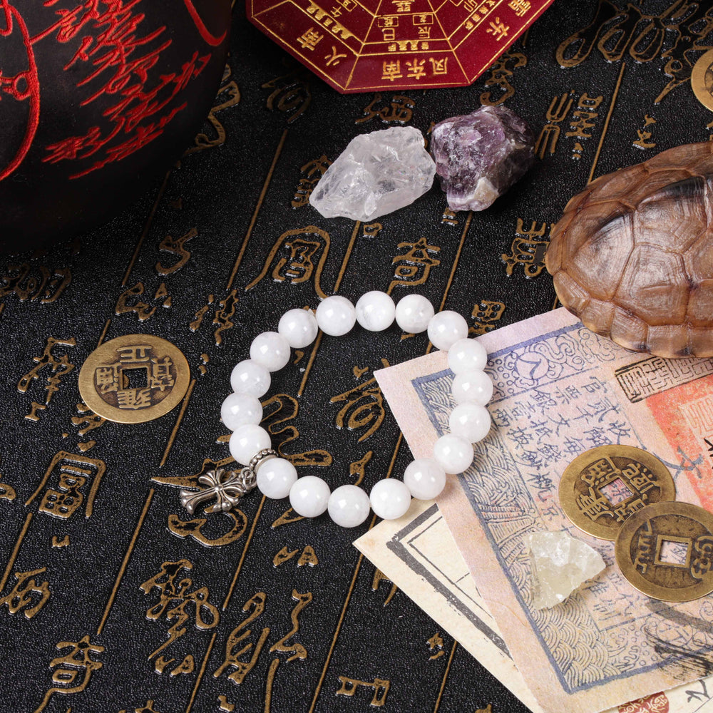 White Phantom Quartz & Cross 