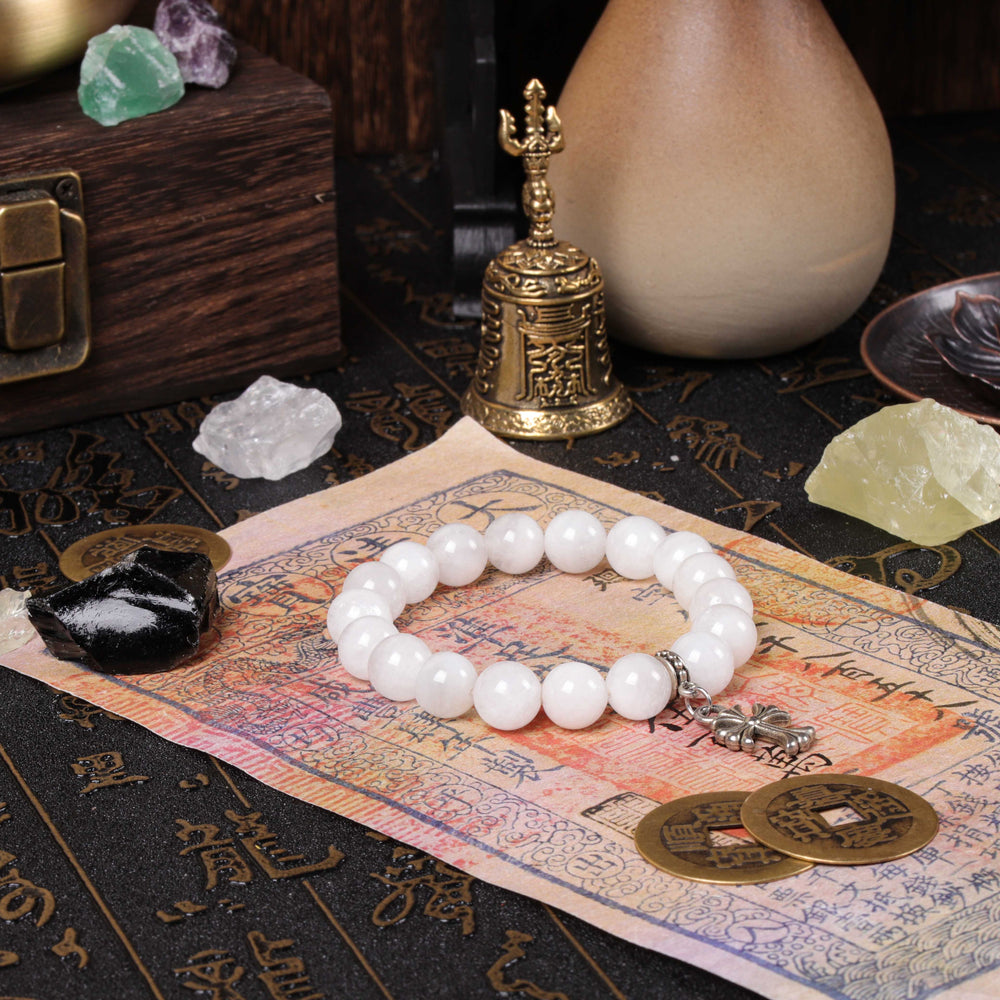 White Phantom Quartz & Cross 
