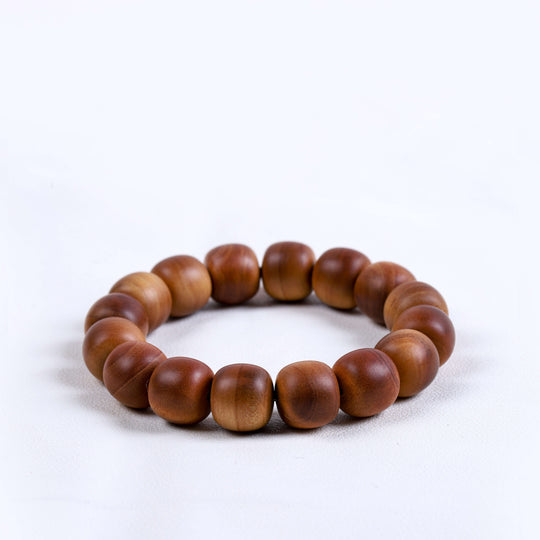Premium Lao Shan Sandalwood Bracelet for Tranquility & Sensory Grounding