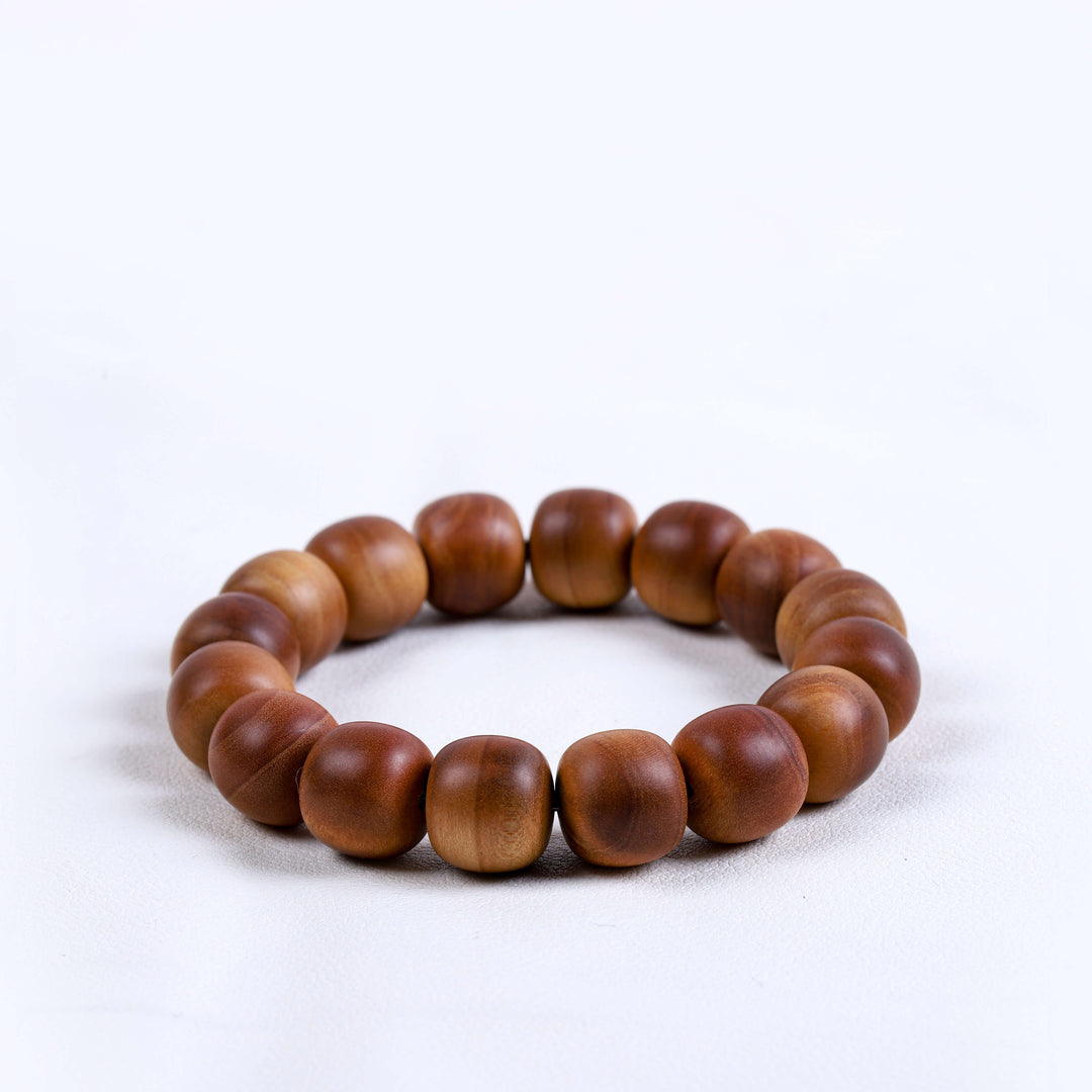 Premium Lao Shan Sandalwood Bracelet for Tranquility & Sensory Grounding