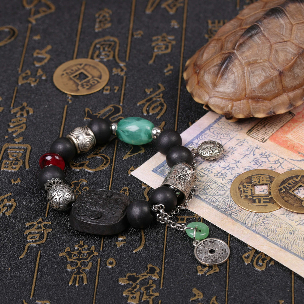 Premium Black Ebony Zhaki Lhamo Bracelet – Attract Wealth & Restore Harmony