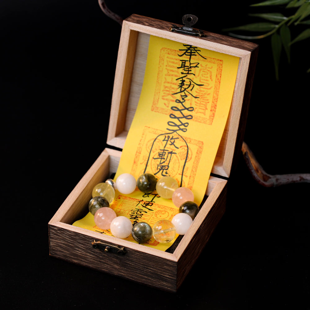 Natural Seraphinite & Fluorite Bracelet | Career Harmony & Strategic Focus