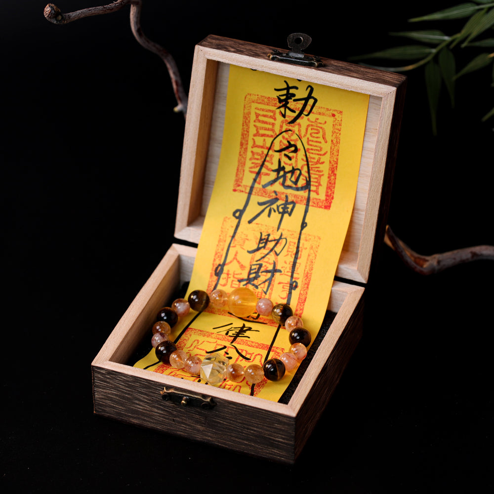 Golden Wealth Array – Citrine & Tiger’s Eye Abundance Bracelet