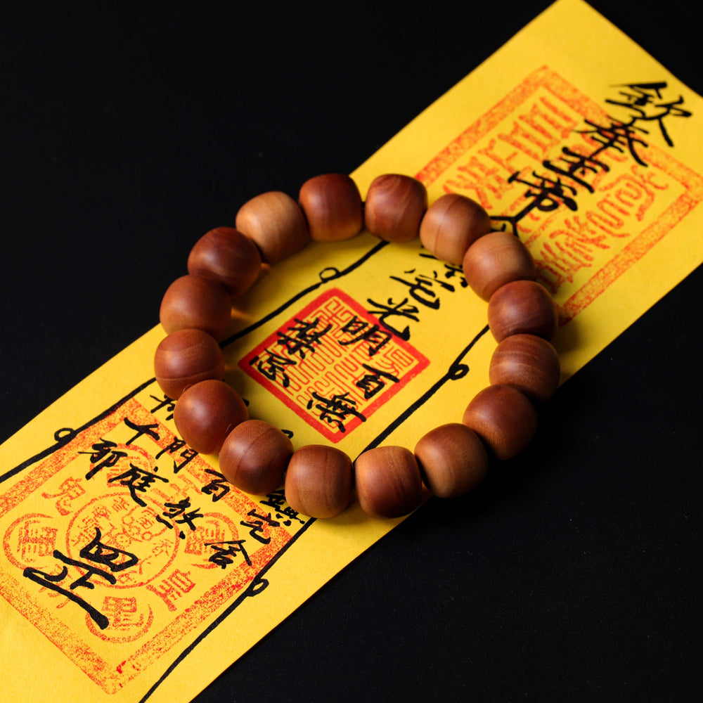 Premium Lao Shan Sandalwood Bracelet for Tranquility & Sensory Grounding