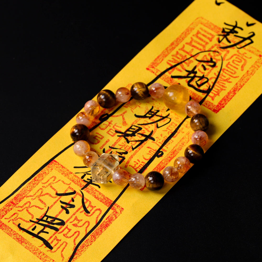 Golden Wealth Array – Citrine & Tiger’s Eye Abundance Bracelet