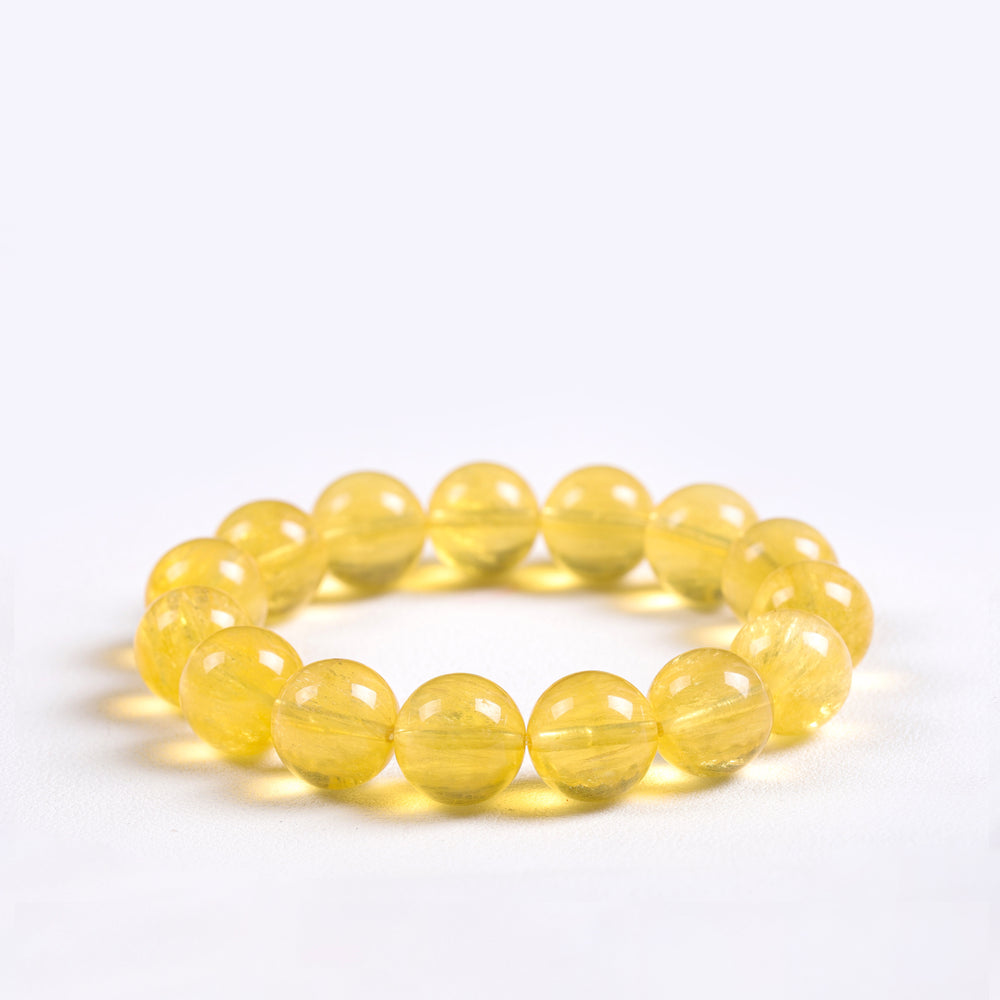 Sovereign Vitality Array – Natural Yellow Fluorite Bracelet